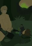  chris_kratt creature_power_suit duo forest glowing hi_res human incest_(lore) knot male male/male mammal martin_kratt night plant tazzy_chris tongue tongue_out tree tyrannobro wild_kratts 