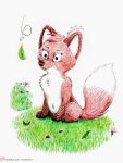  3:4 canid canine female feral fox grass hi_res jungledyret_hugo mammal plant rita_(jungledyret) solo text url yordraw 