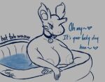  &lt;3 &lt;3_eyes 2021 anthro anthrofied areola bathing big_breasts blush blush_lines breasts collar female grin half-closed_eyes horn hot_tub kochapatsu narrowed_eyes nidoran nidoran♀ nintendo pok&eacute;mon pok&eacute;mon_(species) pok&eacute;morph simple_background smile smug solo swimming_pool teeth text video_games water 