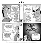  1:1 alien arthropod changeling comic discord_(mlp) english_text equid equine female flower fluttershy_(mlp) friendship_is_magic hasbro hi_res insect lepidopteran male mammal monochrome moth my_little_pony pegasus plant queen_chrysalis_(mlp) starship_troopers text url vavacung warrior_bug wings 