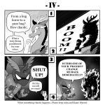  1:1 alternate_species angry arthropod candy chimera comic dessert dialogue discord_(mlp) draconequus english_text female fire fluffy food friendship_is_magic hasbro hi_res insect lepidopteran male marshmallow monochrome moth my_little_pony queen_chrysalis_(mlp) text twilight_sparkle_(mlp) url vavacung 