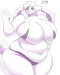  4:5 absurd_res anthro big_breasts breasts cleavage clothed clothing curvy_figure female fur hair hi_res hidenafox huge_breasts lagomorph leporid mammal rabbit skimpy slightly_chubby solo thick_thighs voluptuous white_body white_fur white_hair wide_hips 