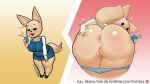  16:9 2021 aggressive_retsuko anthro anus big_butt blue_clothing blue_panties blue_underwear breasts butt canid canine clothed clothing english_text female fennec fenneko fox genitals mammal panties panties_down potbelly presenting presenting_anus presenting_hindquarters pussy rear_view sanrio selfie solo spread_butt spreading tan_body tdtbaa text thick_thighs underwear underwear_down url widescreen 