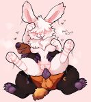  anthro breasts duo enjoying female feralsoren fluffy genitals hair_over_eyes knot lagomorph leporid male male/female mammal paws penetration pussy rabbit ursid vaginal vaginal_penetration 