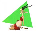 antelope anthro belly big_belly bovid clothing color_sketch convexpert costume disney female gazelle gazelle_(zootopia) mammal pose pregnant simple_background solo triangle_(shape) zootopia 
