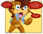  angry anthro archie_comics blue_eyes boots chipmunk clothing doom_(series) driftstar_(artist) english_text eyelashes featureless_crotch female footwear ground_squirrel hi_res id_software mammal open_mouth rodent sally_acorn sciurid sega solo sonic_the_hedgehog_(archie) sonic_the_hedgehog_(comics) sonic_the_hedgehog_(series) speech_bubble squrriel teeth text topwear vest video_games wide_eyed 