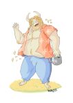  absurd_res animal_humanoid asgore_(underfell) asgore_dreemurr beard blonde_hair bovid bovid_humanoid caprine caprine_demon caprine_humanoid chubby_male clothing demon facial_hair fluffy goat goat_demon goat_humanoid hair hi_res horn humanoid long_ears male mammal mammal_humanoid overweight shirt slightly_chubby solo topwear undertale video_games wazellthewolf 