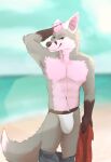  absurd_res anthro butt canid canine canis clothing davias00 digital_media_(artwork) fur hair hi_res male mammal solo 