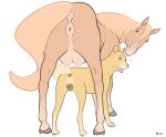  &lt;3 anatomically_correct anatomically_correct_genitalia animal_genitalia animal_pussy bluob butt canid canine canine_pussy canis domestic_dog duo equid equine equine_pussy female female/female feral genitals horse mammal presenting presenting_hindquarters pussy teats 