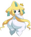  absurd_res ambiguous_gender big_butt butt hi_res huge_butt humanoid jirachi legendary_pok&eacute;mon looking_at_viewer looking_back looking_back_at_viewer multicolored_body nintendo not_furry pok&eacute;mon pok&eacute;mon_(species) short_stack simple_background solo sssonic2 video_games white_background white_body yellow_body 