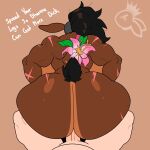  1:1 anthro back_boob big_breasts big_butt black_hair breasts brown_background brown_body brown_fur butt dharma_(zeromccall) duo female fur genitals hair half_shaved_head hi_res human lagomorph leporid logo long_ears male male/female mammal multicolored_body multicolored_fur muscular on_bottom on_top penetration penile penile_penetration penis rabbit reverse_cowgirl_position sex simple_background tattoo text two_tone_body two_tone_fur vaginal vaginal_penetration wide_hips zeromccall 