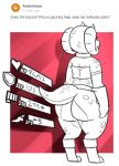  4_horns anthro ask_blog bra clothing english_text exposed_butt female horn kobold meme multi_horn piko_(simplifypm) potoobrigham scalie short_stack text thick_tail underwear 