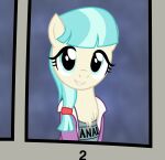  badumsquish blue_eyes blue_hair chest_tuft clothing coco_pommel_(mlp) equid equine female friendship_is_magic hair hasbro hi_res horse mammal my_little_pony pony ponytail portrait solo teenager tuft yearbook young 