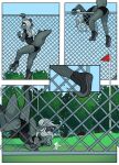  alligator alligatorid anthro batnaps climbing crocodilian falling fence girly hi_res male reptile scalie solo 