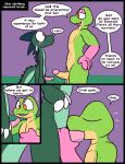  2021 4_fingers amphibian anthro anthro_on_anthro anthro_penetrated anthro_penetrating anthro_penetrating_anthro balls blush bodily_fluids caspar_the_frog claws comic cute_fangs dialogue dragon duo emerald_(ultilix) english_text erection eyes_closed fellatio finger_claws fingers frog genital_fluids genitals glans gloves_(marking) green_balls green_body green_hair green_scales green_skin green_spikes hair half-closed_eyes hand_on_hip holding_penis humanoid_genitalia humanoid_penis interspecies irrumatio larger_anthro larger_male larger_penetrated looking_down looking_up male male/male male_penetrated male_penetrating male_penetrating_male markings moan motion_lines narrowed_eyes nude open_mouth oral oral_penetration orange_eyes penetration penile penis penis_size_difference pink_body pink_glans pink_penis pink_skin precum purple_eyes scales scalie sex side_view size_difference small_dom_big_sub smaller_anthro smaller_male smile standing text throbbing_penis ultilix western_dragon white_claws yellow_balls yellow_body yellow_penis yellow_skin 