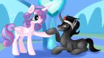  16:9 crystal_heart duo equid equine female flurry_heart_(mlp) friendship_is_magic hasbro hi_res horn jbond king_sombra_(mlp) male mammal my_little_pony widescreen winged_unicorn wings 