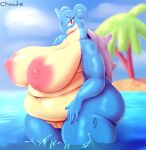  anthro anthrofied areola bedroom_eyes big_breasts big_butt blue_body blue_scales breasts butt chowdie female female_anthro genitals hi_res huge_breasts huge_butt hyper hyper_breasts lapras looking_at_viewer marine multicolored_body narrowed_eyes nintendo nipples nude obese obese_female overweight overweight_female pok&eacute;mon pok&eacute;mon_(species) pussy scales seductive smile solo standing thick_thighs tropical video_games water wet wide_hips 
