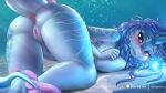  16:9 2021 anthro anus aquatic_dragon ass_up bedroom_eyes bent_over big_breasts blue_body blue_hair blush breast_squish breasts bubble butt conditional_dnp digital_media_(artwork) disney dragon eyebrows eyelashes female fingers genitals hair horn looking_at_viewer lying marine markings narrowed_eyes non-mammal_breasts nude on_front on_ground presenting presenting_anus presenting_hindquarters presenting_pussy purple_eyes pussy raya_and_the_last_dragon seductive sisu_(ratld) smile solo squish underwater water whisperfoot widescreen 