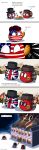  absurd_res building burning burning_building clothing comic countryballs cutlery dialogue digital_media_(artwork) english_text fire fork hat headgear headwear hi_res kitchen_utensils not_furry shriekingmagpie simple_background text tools ukball 