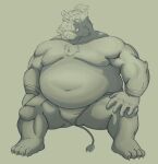  2021 anthro arkross1999 asian_clothing belly clothing east_asian_clothing fundoshi humanoid_hands japanese_clothing kemono male mammal moobs navel nipples overweight overweight_male simple_background solo suid suina sus_(pig) underwear wild_boar 
