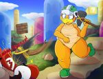  anthro armor attack beak clothing footwear hammer hammer_bro hat headgear headwear helmet hi_res iguanasarecool mario mario_bros nintendo ranged_weapon shell shoes super_smash_bros. thick_thighs throwing throwing_object tools video_games weapon wide_hips 