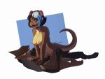  4:3 anthro aurora_(theredhare) black_hair blue_highlights breasts canid canine cowgirl_position dashwood_fox digital_media_(artwork) duo feet female female_on_top from_front_position fur grey_body grey_fur hair hi_res highlights_(coloring) lutrine lying male male/female mammal mustelid nipples nude on_back on_bottom on_top penetration sex shaded simple_background smile sy_noon toes vaginal vaginal_penetration white_background 