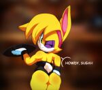  anthro archie_comics barely_visible_breasts breasts bunnie_rabbot butt eyeliner female green_eyes holding_tray lagomorph leporid looking_at_viewer makeup mammal one_eye_closed rabbit sega short_stack sonic_the_hedgehog_(archie) sonic_the_hedgehog_(comics) sonic_the_hedgehog_(series) tray vi_bunja waiter wink winking_at_viewer 