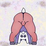  1:1 anthro ass_up big_butt bonnie_(terubby) bovid bulge butt caprine clothed clothing downward_dog hi_res looking_at_viewer male mammal solo terubby yoga_pants 