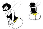  antennae_(anatomy) barefoot breasts butt cleavage clothed clothing dark_hair fairy feet female hair humanoid insect_wings jewelry looking_at_viewer necklace not_furry panties serenity_stinkbug shirt solo tank_top topwear underwear unknown_artist wings 