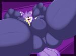  anthro bigandbowtied bodysuit bulge butt canid canine canis clothing fur hi_res live-a-hero male mammal muscular muscular_anthro muscular_male pecs purple_body purple_fur skinsuit solo spandex supervillain tight_clothing video_games wolf wolf_villain_(live-a-hero) 