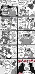  anthro black_and_white blue_eyes canid canine clothing comic controller domestic_cat duo dynamitegrizzly_(artist) english_text enny_gima felid feline felis game_controller hi_res male mammal monochrome raccoon_dog roger_mello_(dynamitegrizzly) romantic romantic_couple speech_bubble tanuki text turkish_van underwear yellow_eyes 