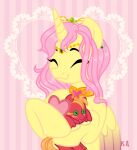  alternate_form alternate_hairstyle alternate_universe big_macintosh_(mlp) crown doll element_of_kindness equid equine female fluttershy_(mlp) friendship_is_magic hearts_and_hooves_day hi_res horn horse love_letter male mammal my_little_pony plushie pony princess_fluttershy solo story_at_source tiara two_tone_wings vizirka winged_unicorn wings ych_result 