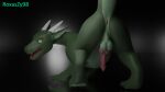  16:9 3d_(artwork) 4k absurd_res anus balls digital_media_(artwork) dragon enfrair feral genitals hi_res horn male penis presenting presenting_anus presenting_balls presenting_penis roxaszy98 solo widescreen 