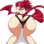  all_fours anus backless_panties big_butt butt clothing demon disgaea etna_(disgaea) female genitals hi_res humanoid humanoid_pointy_ears jadf looking_at_viewer looking_back mammal not_furry panties presenting presenting_hindquarters pussy rear_view spade_tail underwear video_games winged_humanoid wings 