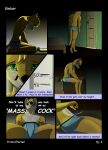  2021 anthro app balls_outline bed bed_sheet bedding blue_clothing blue_underwear boxer_briefs bulge canid canine clothed clothing comic conner_(tritoneternal) dating defeated depression detailed_bulge dialogue digital_media_(artwork) english_text fennec fox furniture genital_outline hair height helpless hi_res late male male/male mammal night online perspective phone sad shaded short studying text topless tritoneternal_(artist) underwear underwear_only upset 