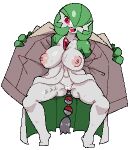  alpha_channel anal anal_beads anal_beads_in_ass anal_penetration big_breasts bodily_fluids body_writing breasts censored clothing coat digital_media_(artwork) female flashing gardevoir genitals hair hair_over_eye huge_breasts humanoid low_res mostly_nude nintendo not_furry one_eye_closed one_eye_obstructed open_mouth open_smile penetration pixel_(artwork) pok&eacute;mon pok&eacute;mon_(species) pussy sex_toy sex_toy_in_ass sex_toy_insertion smile solo spread_legs spreading sweat topwear trenchcoat uenositasayuu video_games wink 