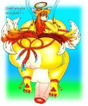  5:6 absurd_res anthro asian_mythology balls bell big_balls big_breasts big_butt big_penis big_pussy breasts butt butt_heart canid canine clothed clothing deity dialogue east_asian_mythology elysios english_text fox fox_spirit genitals grass halo hat headgear headwear herm hi_res huge_balls huge_breasts huge_butt huge_penis hyper hyper_balls hyper_breasts hyper_butt hyper_genitalia hyper_penis hyper_pussy intersex japanese_mythology looking_at_viewer looking_back mammal multi_tail mythology pawpads paws penis phylosophia_(elysios) plant pussy rear_view red_penis red_pussy ribbons skimpy sky solo swinging text thick_thighs vein veiny_penis wide_hips yōkai 