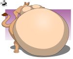  5:4 anthro breasts cjshadorunner felid female hi_res hyper inflation lion mammal morbidly_obese morbidly_obese_anthro obese obese_anthro overweight overweight_anthro pantherine solo 