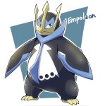  2019 3_toes ambiguous_gender beak blue_eyes empoleon english_text feet hi_res nintendo pok&eacute;mon pok&eacute;mon_(species) solo tatu_wani_(artist) text toes video_games 