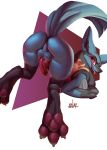  anthro anus bodily_fluids butt excited hi_res lucario male mindofor nintendo pawpads paws pok&eacute;mon pok&eacute;mon_(species) presenting presenting_anus presenting_hindquarters slutty_face solo submissive submissive_male video_games 