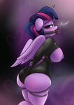  absurd_res anthro ball_gag bdsm big_breasts big_butt bondage bound breasts butt equid equine female friendship_is_magic gag gagged hasbro hi_res horn mammal my_little_pony solo thecoldsbarn twilight_sparkle_(mlp) winged_unicorn wings 