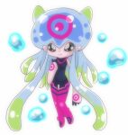  anonymous_artist bandai_namco digimon digimon_(species) female humanoid jellymon pseudo_hair smile solo tentacle_hair tentacles 