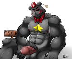  absurd_res five_nights_at_freddy&#039;s freddy_fazbear&#039;s_pizzeria_simulator hi_res invalid_tag lefty_(fnaf) looking_like_about_to_cum male muscular muscular_male solo sweet_tomato video_games 