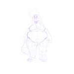  1:1 6_nipples animal_crossing anthro belly big_belly blue_and_white clothing female grindavikbydaylight hi_res isabelle_(animal_crossing) monochrome multi_nipple nintendo nipples overweight overweight_female pajamas sketch solo video_games 