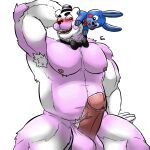  1:1 absurd_res armpit_hair body_hair five_nights_at_freddy&#039;s funtime_freddy_(fnafsl) hi_res looking_like_about_to_cum male male/male musclegut sister_location solo sweet_tomato video_games 
