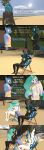  3d_(artwork) absurd_res anthro anthrofied arthropod bikini breasts changeling clothed clothing comic digital_media_(artwork) english_text equid equine female friendship_is_magic greeting hasbro hi_res horn male mammal my_little_pony outside papadragon69 princess_celestia_(mlp) queen_chrysalis_(mlp) side-tie_bikini sling_bikini string_bikini swimwear text winged_unicorn wings 