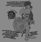  after_vore animal_crossing ankha_(animal_crossing) anthro belly beverage big_belly breasts canid canine canis clothed clothing dialogue digestion domestic_dog duo english_text fatal_vore female female_pred female_prey gothmeup imminent_death internal isabelle_(animal_crossing) mammal mean monochrome navel nintendo oral_vore pants_down partially_clothed same_size_vore sequence text tongue tongue_out video_games vore 