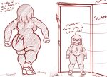  angry anthro big_breasts big_butt breasts butt clothed clothing crossgender digital_media_(artwork) door door_slam echidna english_text eulipotyphlan female footwear footwear_only fur genitals gloves hair handwear hi_res knuckles_the_echidna looking_at_viewer looking_back mammal monotreme mostly_nude nipples nude open_mouth oystercatcher7 pussy sega shoes shoes_only short_stack simple_background sketch solo sonic_the_hedgehog_(series) teeth text thick_thighs video_games white_background 