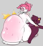  2021 abdominal_bulge absurd_res animal_humanoid anthro balls belly big_balls big_belly blush bodily_fluids cum cum_belly cum_in_ass cum_inflation cum_inside cum_on_ground cum_pool cum_through cumming_together cumshot digital_drawing_(artwork) digital_media_(artwork) domestic_cat duo ejaculation eyes_closed felid feline felis genital_fluids genitals girly hair hi_res humanoid humanoid_genitalia hyper inflation lagomorph lagomorph_humanoid leporid leporid_humanoid looking_pleasured male male/male mammal mammal_humanoid pink_hair rabbit rabbit_humanoid sex sitting smile sweat sweatdrop sweaty_balls sweaty_genitalia sweaty_legs sweaty_thighs thick_thighs toxicallewds toxy white_body wide_hips yellow_sclera 