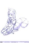  anthro aogami asian_clothing bottomwear c_(chirmaya) chirmaya clothing comic east_asian_clothing english_text female hair hi_res japanese_clothing mammal monochrome procyonid raccoon skirt solo teenager text url young 
